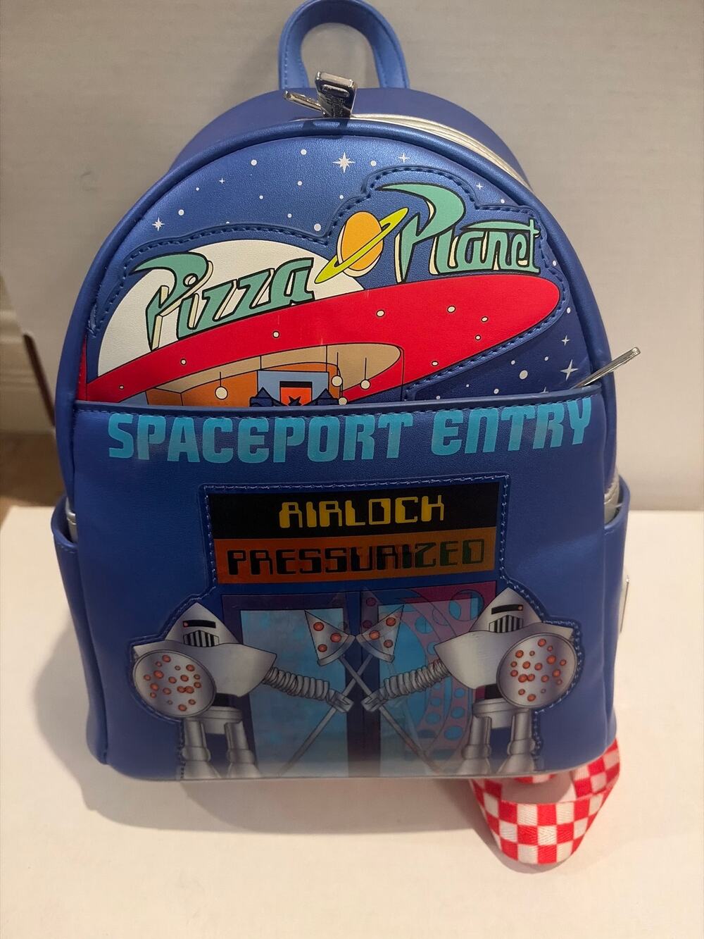 Loungefly Disney Pixar Toy Story Pizza Planet Space Entry Mini Backpack
